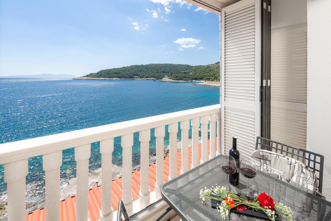 Luxury Bellavista Amazing Sea Holidays With Private Beach & Parking Milna (Hvar) Exterior foto