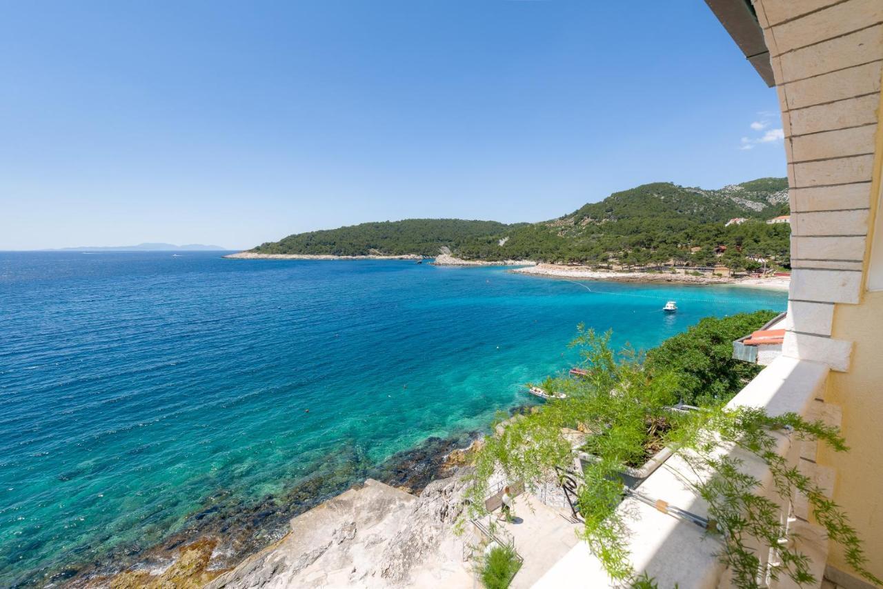 Luxury Bellavista Amazing Sea Holidays With Private Beach & Parking Milna (Hvar) Exterior foto
